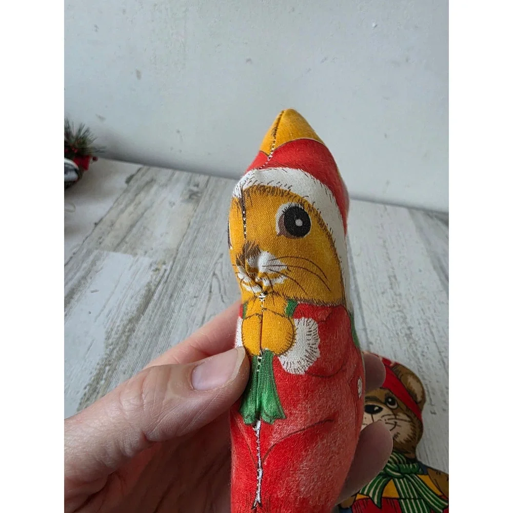 Vintage plush koala mice‎ bear ornament as is Xmas tree